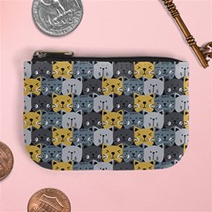 Cute Cat Pattern Mini Coin Purse by ExtraAwesomeSauce