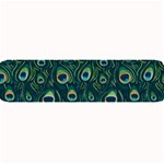 Watercolor Peacock Feather Pattern Large Bar Mats 32 x8.5  Bar Mat