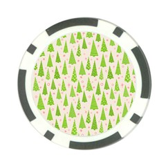 Christmas Green Tree Poker Chip Card Guard (10 Pack) by Dutashop