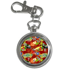 Floral Abstract Key Chain Watches by icarusismartdesigns