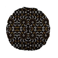 Modern Geometric Ornate Pattern Standard 15  Premium Flano Round Cushions by dflcprintsclothing