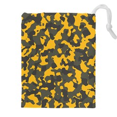 Camouflage Jaune/vert  Drawstring Pouch (5xl) by kcreatif