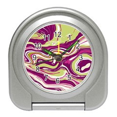 Vector Vivid Marble Pattern 5 Travel Alarm Clock by goljakoff