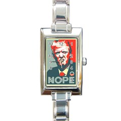 Trump Nope Rectangle Italian Charm Watch by goljakoff