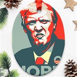 Trump NOPE Ornament (Oval) Front