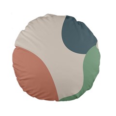 Abstract Shapes  Standard 15  Premium Flano Round Cushions by Sobalvarro