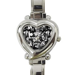 Skater-underground2 Heart Italian Charm Watch by PollyParadise