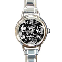 Skater-underground2 Round Italian Charm Watch by PollyParadise