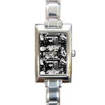 Skater-underground2 Rectangle Italian Charm Watch Front