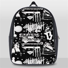 Skater-underground2 School Bag (large) by PollyParadise