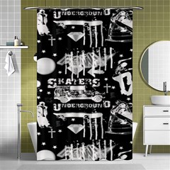 Skater-underground2 Shower Curtain 48  X 72  (small)  by PollyParadise