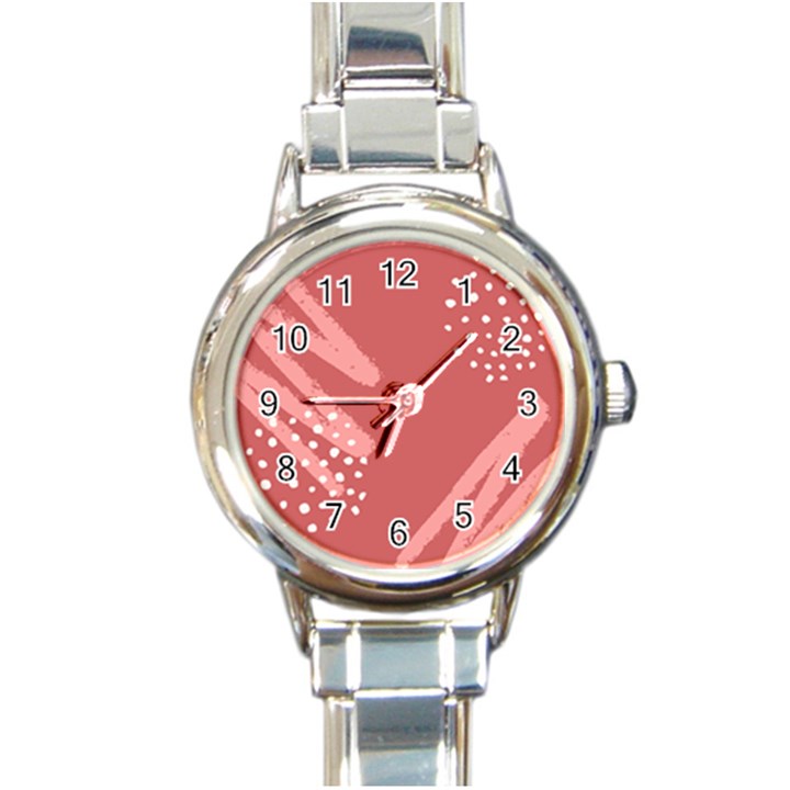 Terracota  Round Italian Charm Watch