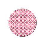 Pinkshabby Rubber Round Coaster (4 pack)  Front