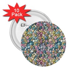 Multicolored Watercolor Stones 2 25  Buttons (10 Pack)  by SychEva