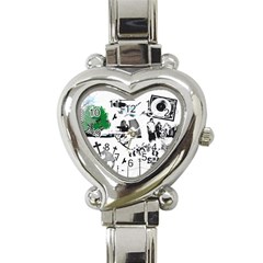 Skaterunderground Heart Italian Charm Watch by PollyParadise