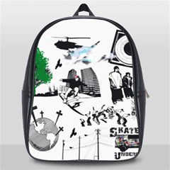 Skaterunderground School Bag (large) by PollyParadise