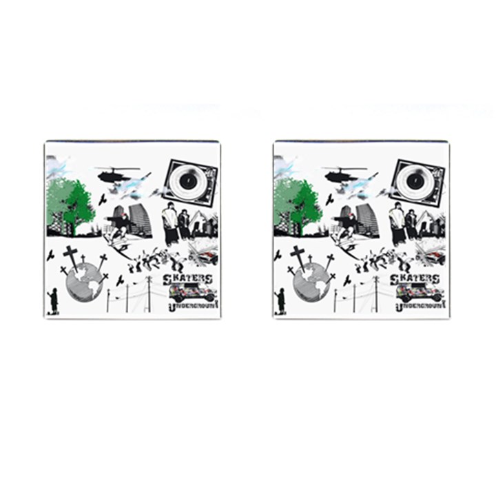 Skaterunderground Cufflinks (Square)