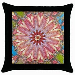 Pink Beauty 1 Throw Pillow Case (black) by LW41021