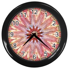 Pink Beauty 1 Wall Clock (black) by LW41021