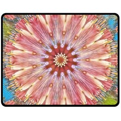 Pink Beauty 1 Double Sided Fleece Blanket (medium)  by LW41021