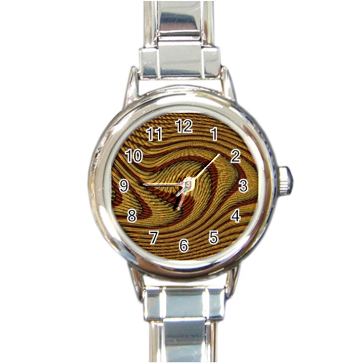 Golden Sands Round Italian Charm Watch