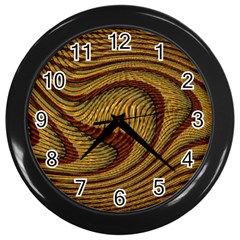 Golden Sands Wall Clock (black) by LW41021