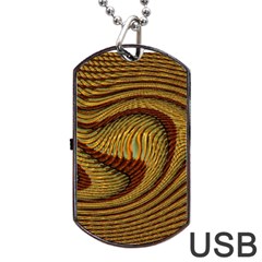 Golden Sands Dog Tag Usb Flash (one Side) by LW41021