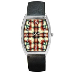 Royal Plaid  Barrel Style Metal Watch by LW41021