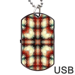 Royal Plaid  Dog Tag Usb Flash (one Side) by LW41021