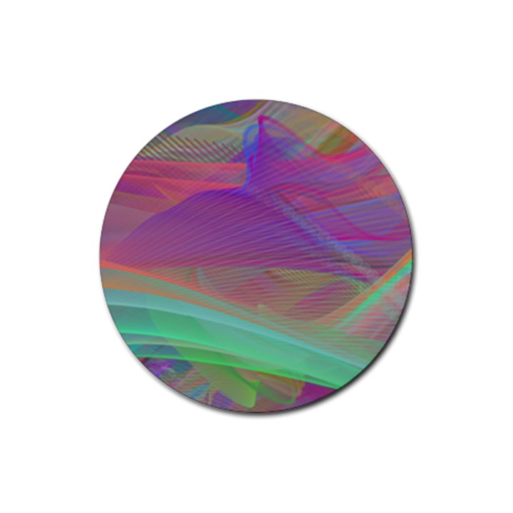 Color Winds Rubber Coaster (Round) 