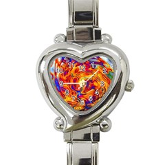 Sun & Water Heart Italian Charm Watch by LW41021