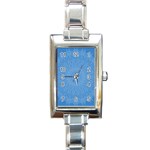 Blue Joy Rectangle Italian Charm Watch Front