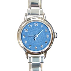 Blue Joy Round Italian Charm Watch by LW41021