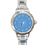 Blue Joy Round Italian Charm Watch Front