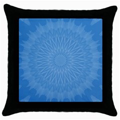 Blue Joy Throw Pillow Case (black) by LW41021