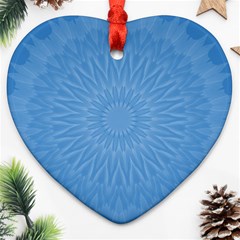 Blue Joy Heart Ornament (two Sides) by LW41021