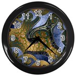 Sea of Wonder Wall Clock (Black) Front