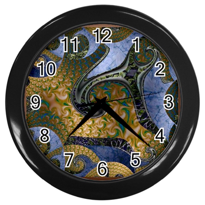 Sea of Wonder Wall Clock (Black)