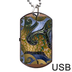 Sea Of Wonder Dog Tag Usb Flash (two Sides) by LW41021