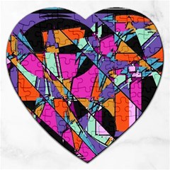 Abstract  Jigsaw Puzzle (heart) by LW41021