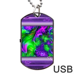 Feathery Winds Dog Tag Usb Flash (two Sides) by LW41021