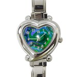 Night Sky Heart Italian Charm Watch Front