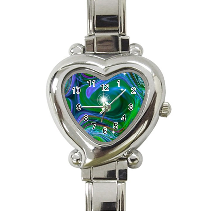 Night Sky Heart Italian Charm Watch