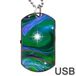 Night Sky Dog Tag USB Flash (Two Sides) Front