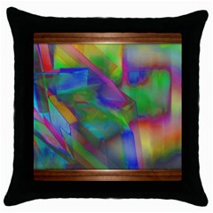 Prisma Colors Throw Pillow Case (black) by LW41021