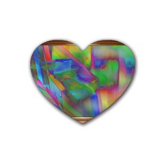 Prisma Colors Rubber Coaster (heart)  by LW41021