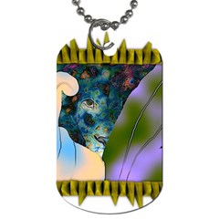 Jungle Lion Dog Tag (two Sides) by LW41021