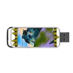 Jungle Lion Portable Usb Flash (one Side) by LW41021