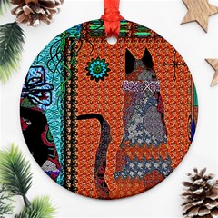 Cats Ornament (round) by LW41021