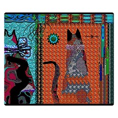 Cats Double Sided Flano Blanket (small)  by LW41021